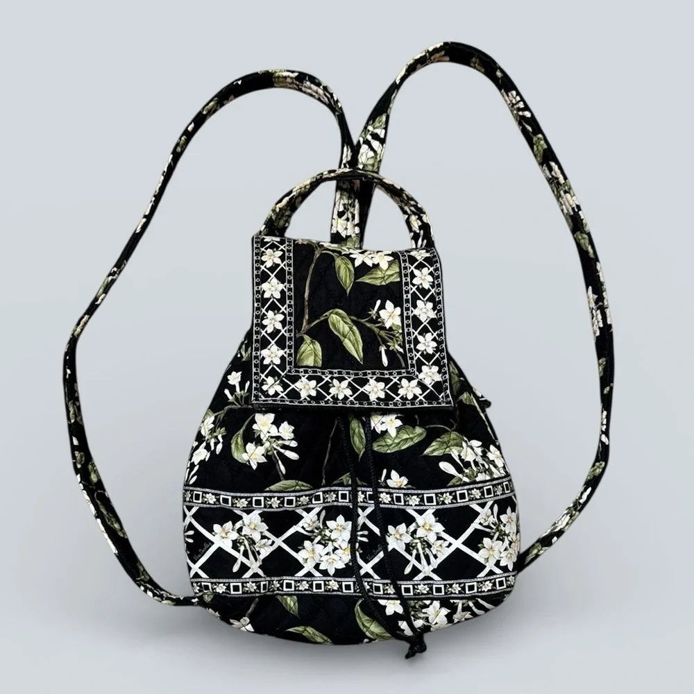 Vintage Vera Bradley Jasmine Floral Mini Backpack - Picture 1 of 8